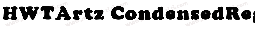HWTArtz CondensedRegular字体转换